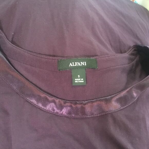 NWOT. Alfani Brand Eggplant Women’s S Blouse - Picture 7 of 9